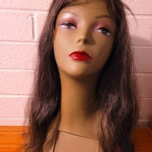 COPY - Lightweight loose wave Lace front Brazilian gray /black wig